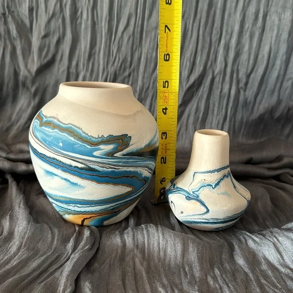 Vintage Nemadji Pottery. Set Of Two - Picture 8 of 12